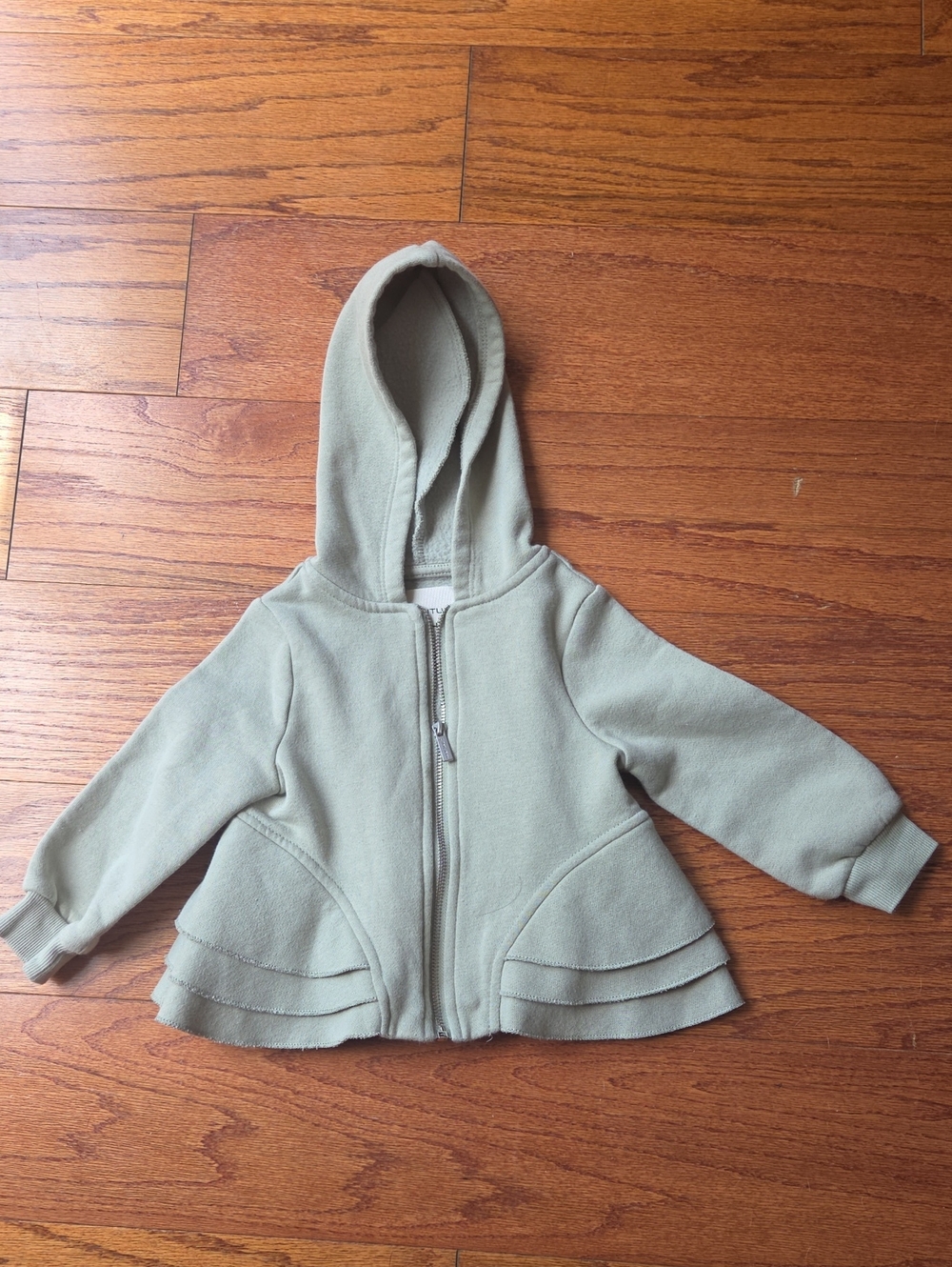 Habitual Kids Olive Green Hooded Zip-Up Jacket